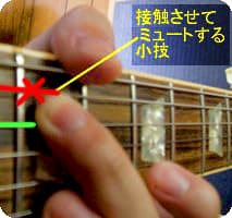 指先でのミュート