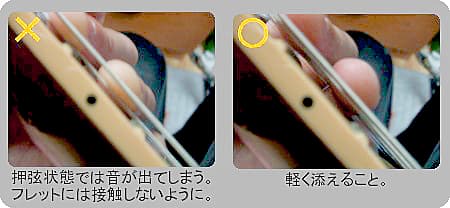 左手ミュートでの注意点